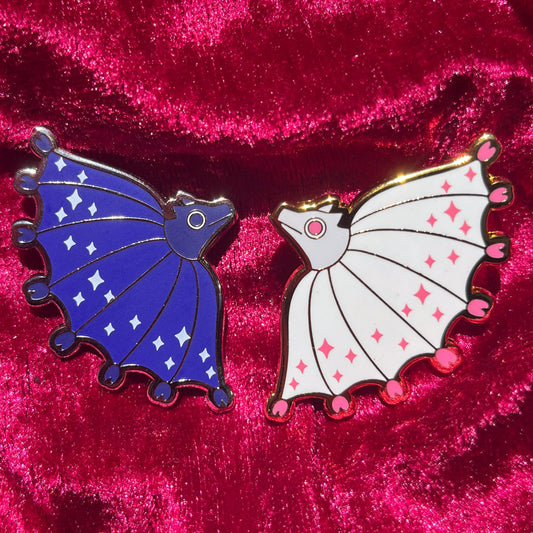 Pink Bat Enamel Pin