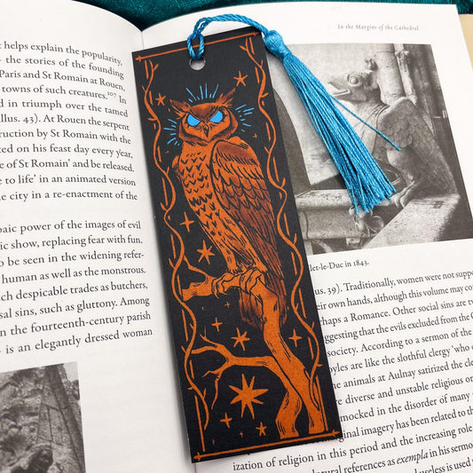 Orange Owl Bookmark
