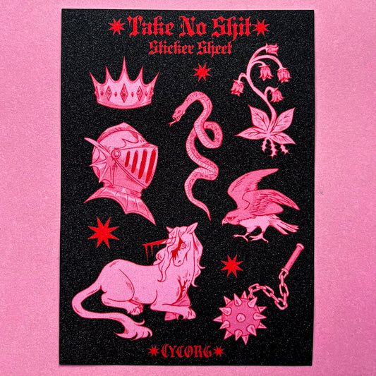 Take No Shit Sticker Sheet