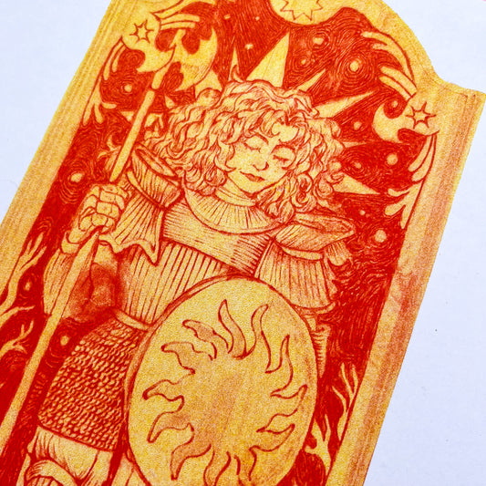 Solar Knight Risograph Print
