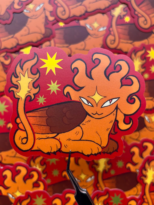 Sphinx Gold Foil Sticker