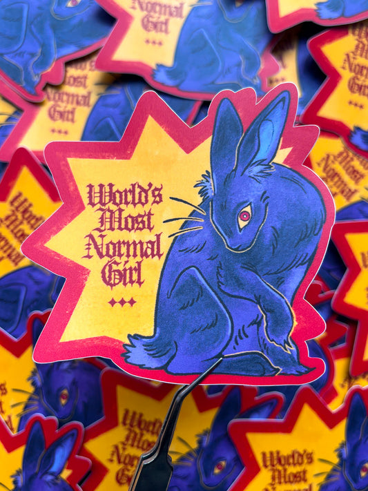 World's Most Normal Girl Sticker
