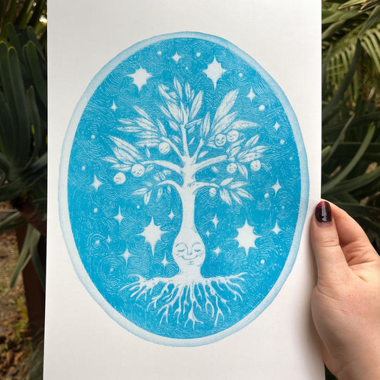 Mother of Many Risograph Print