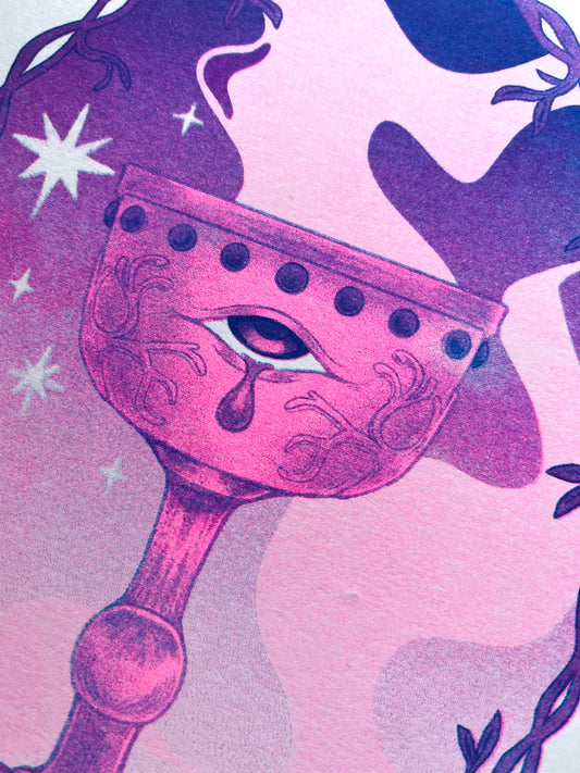 Chalice Risograph Print