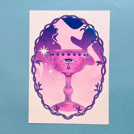 Chalice Risograph Print