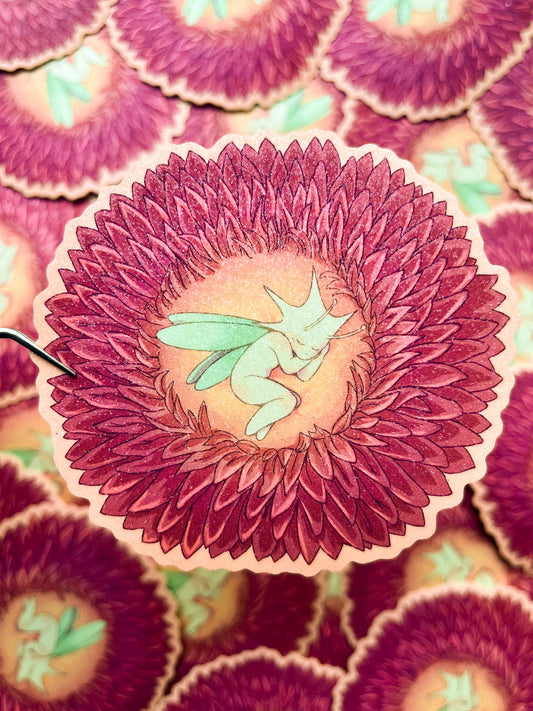 Fairy Nap Glitter Sticker