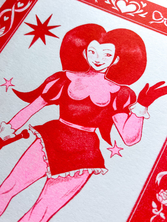 Love Jester Risograph Print